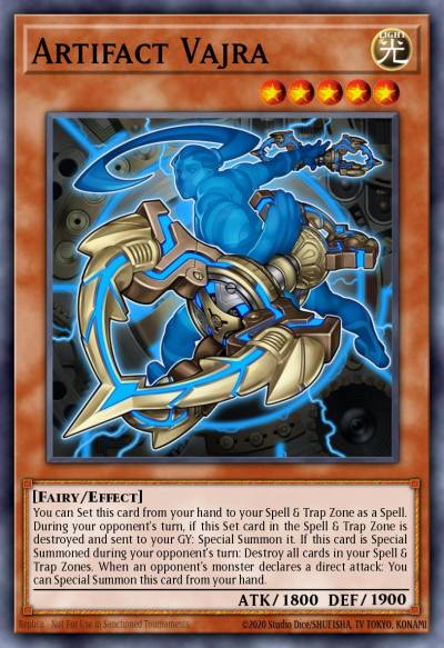 Artifact Vajra Common MP18-EN027 2018 Mega-Tin Mega Pack Yugioh card