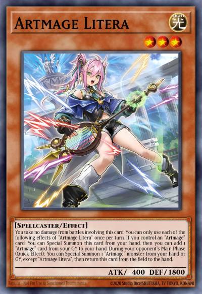 Artmage Litera Super Rare DUAD-EN011 Duelists Advance Yugioh card
