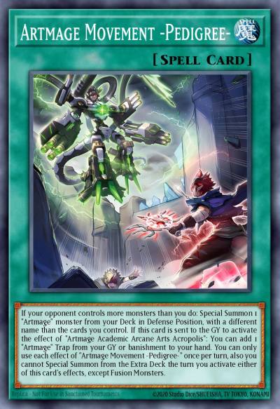 Artmage Movement -Pedigree- Common DOOD-EN060 Doom of Dimensions Yugioh card