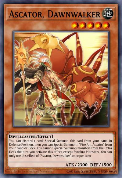 Ascator Dawnwalker Ultra Rare LED5-EN024 Legendary Duelists Immortal Destiny Yugioh card