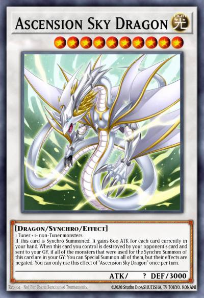 Ascension Sky Dragon Ultra Rare LEHD-ENB34 Legendary Hero Decks Yugioh card