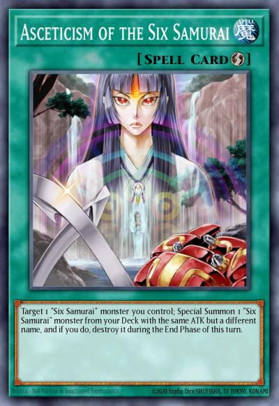 Asceticism of the Six Samurai Ultra Rare BLGG-EN107 Battles of Legend: Glorious Gallery Yugioh card