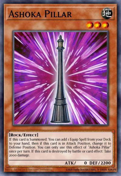 Ashoka Pillar Super Rare MZMI-EN018 Maze of Millennia Yugioh card