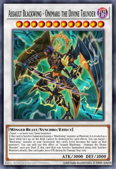 Assault Blackwing - Onimaru the Divine Thunder Super Rare TDIL-EN049 The Dark Illusion Yugioh card