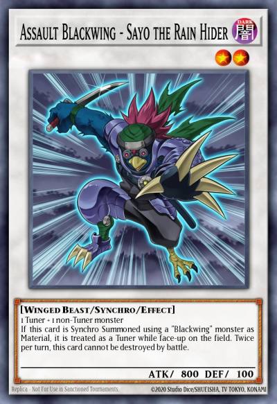 Assault Blackwing - Sayo the Rain Hider Rare MP17-EN095 2017 Mega-Tin Mega Pack Yugioh card