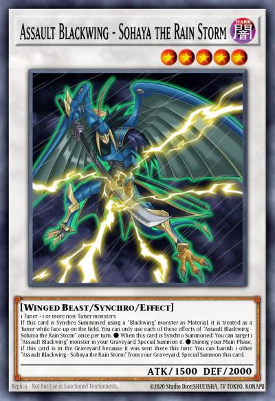 Assault Blackwing - Sohaya the Rain Storm Common MP17-EN096 2017 Mega-Tin Mega Pack Yugioh card