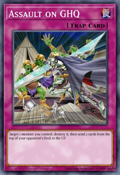 Assault on GHQ Rare DR3-EN176 Dark Revelation Volume 3 Yugioh card