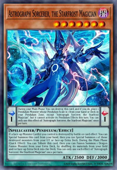 Astrograph Sorcerer, the Starfrost Magician Grand Master Rare MAMO-EN015 Magnificent Monsters Yugioh card