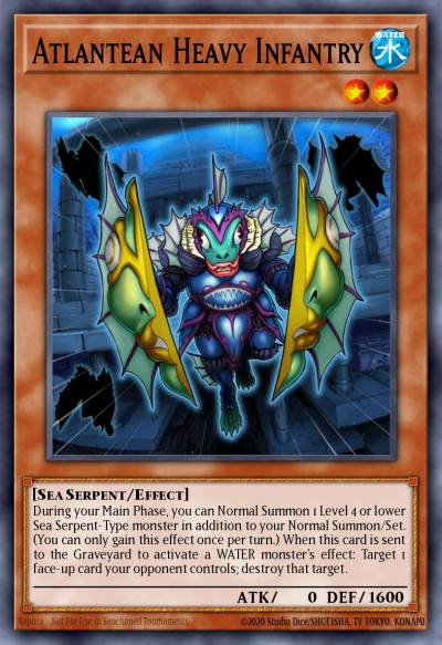 Atlantean Heavy Infantry Super Rare AP02-EN006 Astral Pack Two Yugioh card