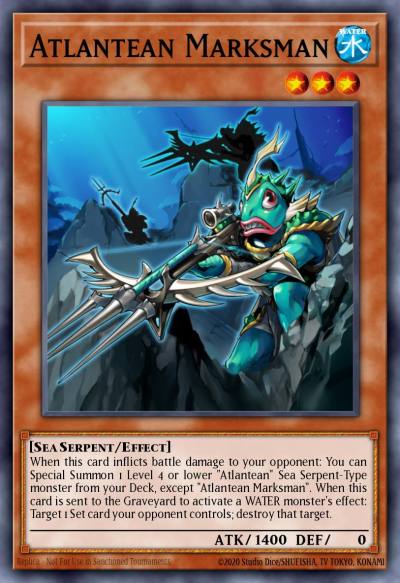 Atlantean Marksman Ultimate Rare AP03-EN001 Astral Pack Three Yugioh card