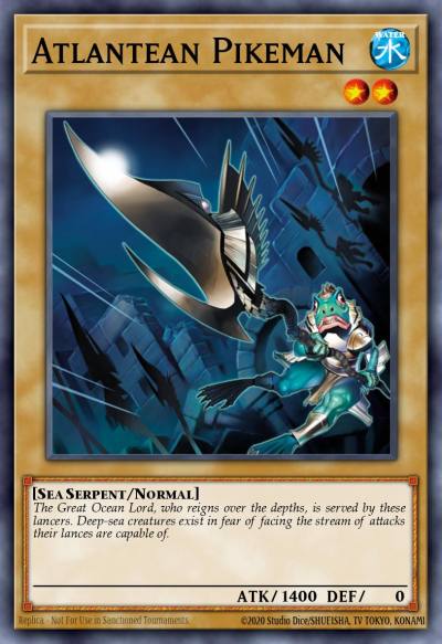 Atlantean Pikeman Common PTDN-EN002 Phantom Darkness Yugioh card