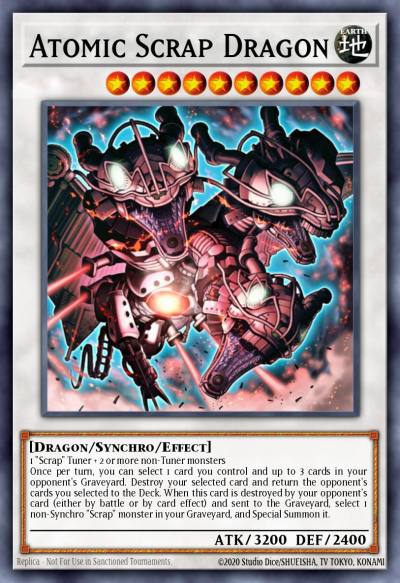 Atomic Scrap Dragon Ultimate Rare STOR-EN043 Storm of Ragnarok Yugioh card