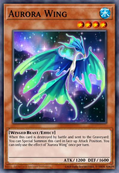 Aurora Wing Common LTGY-EN013 Lord of the Tachyon Galaxy Yugioh card