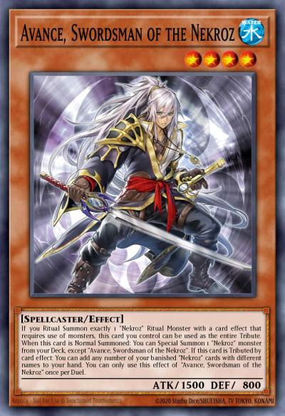 Avance Swordsman of the Nekroz Secret Rare BLMM-EN024 Battles of Legend Monster Mayhem Yugioh card