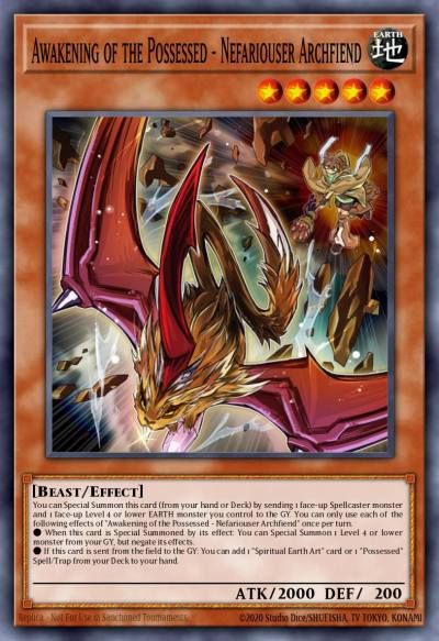 Awakening of the Possessed - Nefariouser Archfiend Ultra Rare CH02-EN020 THE CHRONICLES DECK: Spirit Charmers (All-Foil Edition) Yugioh card