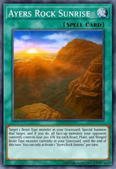 Ayers Rock Sunrise Rare ANGU-EN054 Ancient Guardians Yugioh card