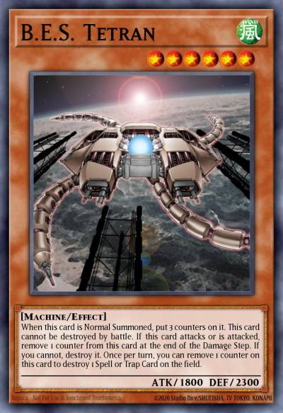 BES Tetran Super Rare DR04-EN077 Dark Revelation Volume 4 Yugioh card