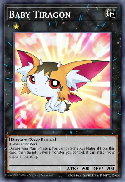 Baby Tiragon Super Rare NUMH-EN051 Number Hunters Yugioh card