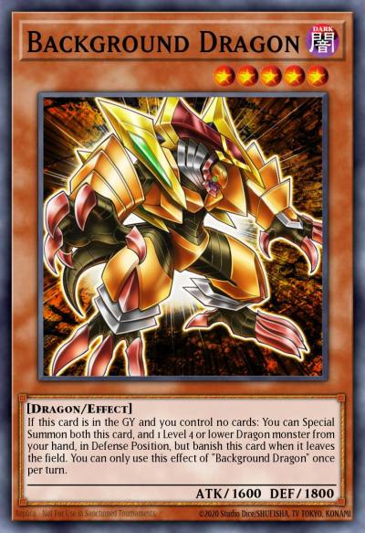 Background Dragon Common MP19-EN008 2019 Gold Sarcophagus Tin Mega Pack Yugioh card