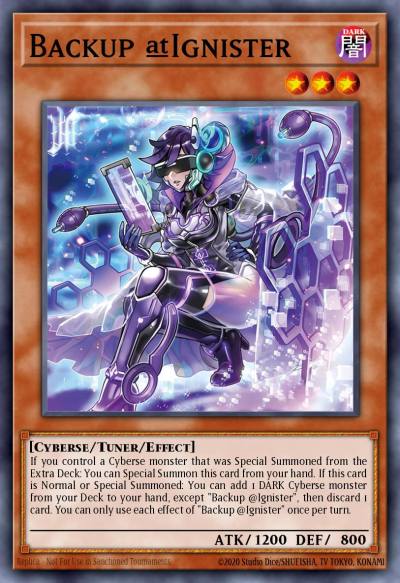 Backup @Ignister Quarter Century Secret Rare ALIN-EN002 Alliance Insight Yugioh card