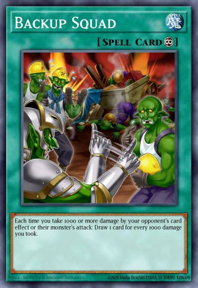 Backup Squad Rare MP18-EN145 2018 Mega-Tin Mega Pack Yugioh card