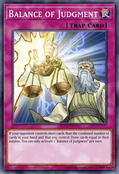 Balance of Judgment Common MP16-EN094 2016 Mega-Tin Mega Pack Yugioh card