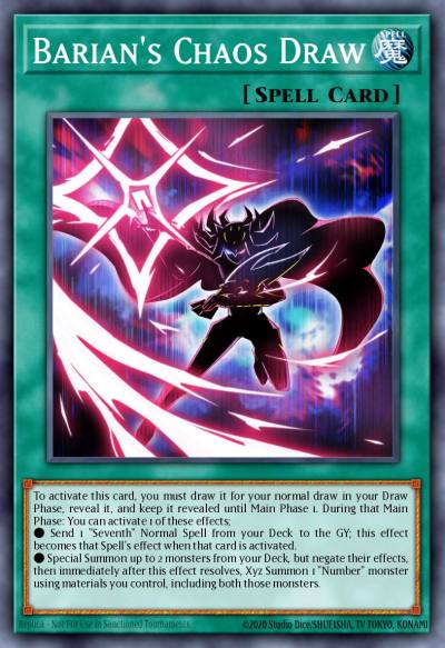 Barians Chaos Draw Super Rare LED9-EN005 Legendary Duelists Duels From the Deep Yugioh card