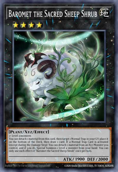 Baromet the Sacred Sheep Shrub Super Rare CYAC-EN097 Cyberstorm Access Yugioh card