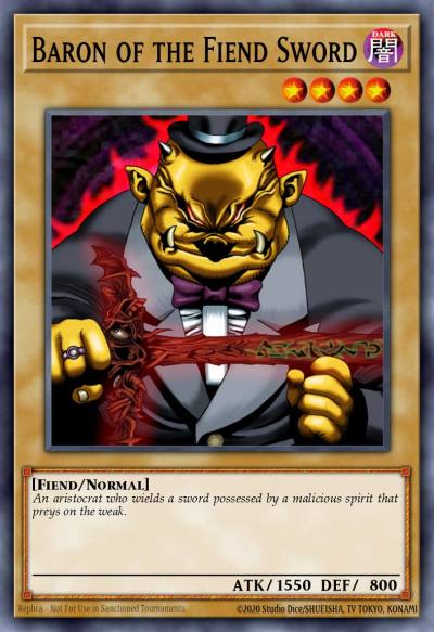 Baron of the Fiend Sword Common SDY-036 Starter Deck Yugi Yugioh card