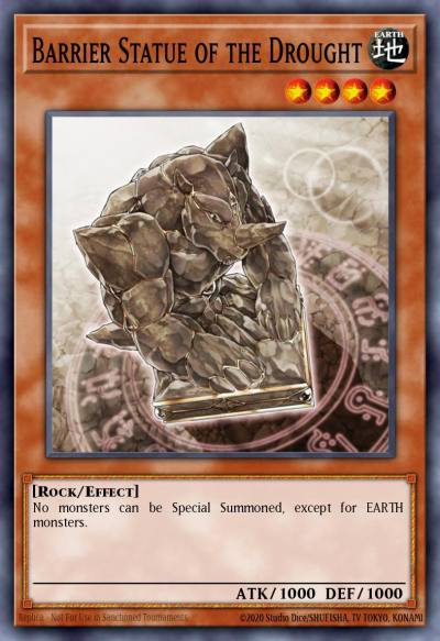 Barrier Statue of the Drought Common CDIP-EN022 Cyberdark Impact Yugioh card