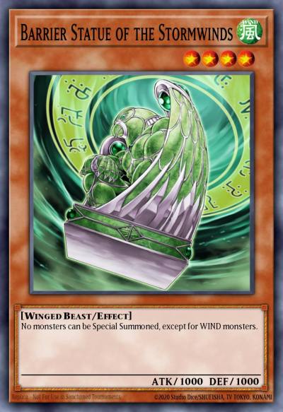 Barrier Statue of the Stormwinds Common CDIP-EN021 Cyberdark Impact Yugioh card