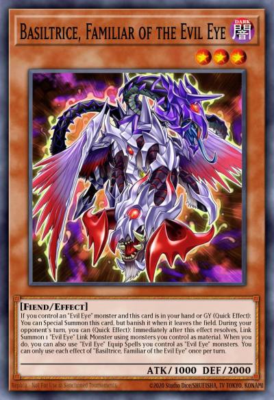 Basiltrice Familiar of the Evil Eye Common PHHY-EN019 Photon Hypernova Yugioh card