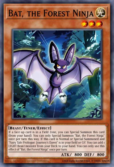 Bat the Forest Ninja New BLMM-EN034 Battles of Legend Monster Mayhem Yugioh card