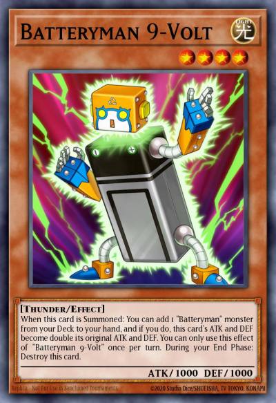 Batteryman 9-Volt Common DUEA-EN038 Duelist Alliance Yugioh card