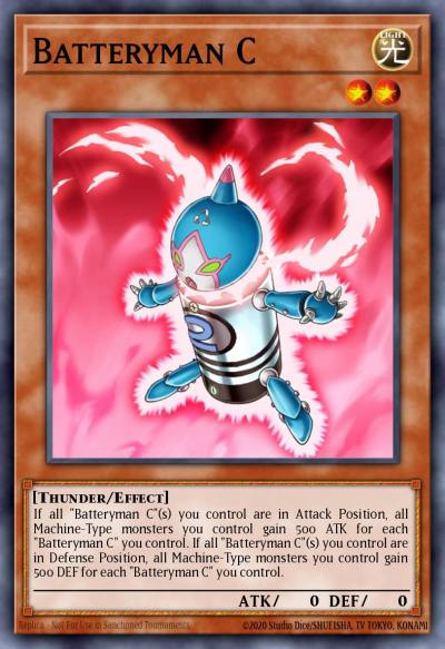Batteryman C Common CRV-EN030 Cybernetic Revolution Yugioh card