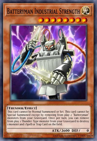 Batteryman Industrial Strength Rare LODT-EN031 Light of Destruction Yugioh card