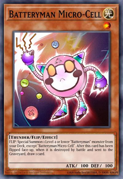 Batteryman Micro-Cell Common LODT-EN032 Light of Destruction Yugioh card