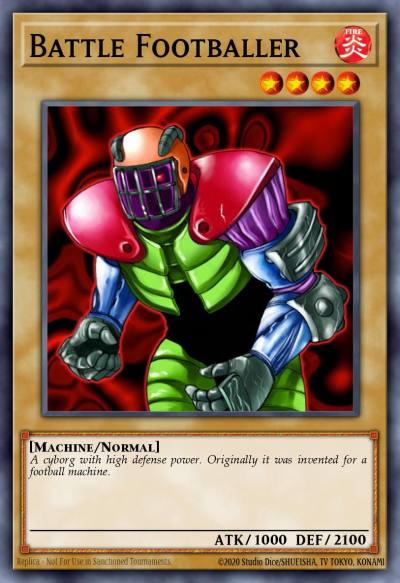 Battle Footballer Common DCR-001 Dark Crisis Yugioh card