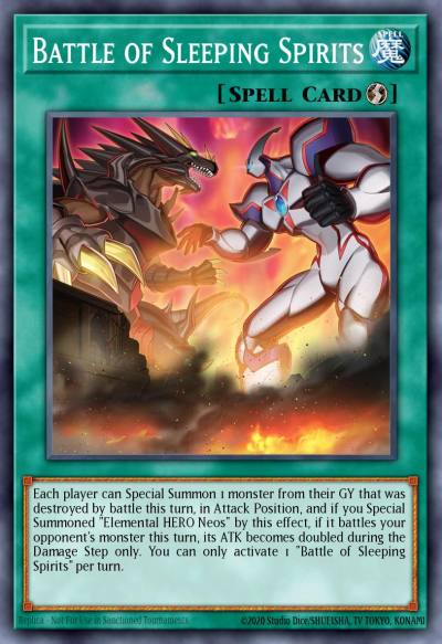 Battle of Sleeping Spirits Ultra Rare BLCR-EN009 Battles of Legend Crystal Revenge Yugioh card