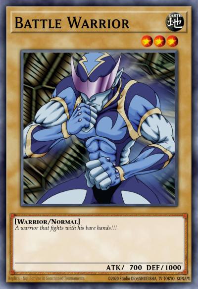 Battle Warrior Super Rare NUMH-EN025 Number Hunters Yugioh card