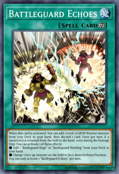 Battleguard Echoes Super Rare LEDE-EN082 Legacy of Destruction Yugioh card
