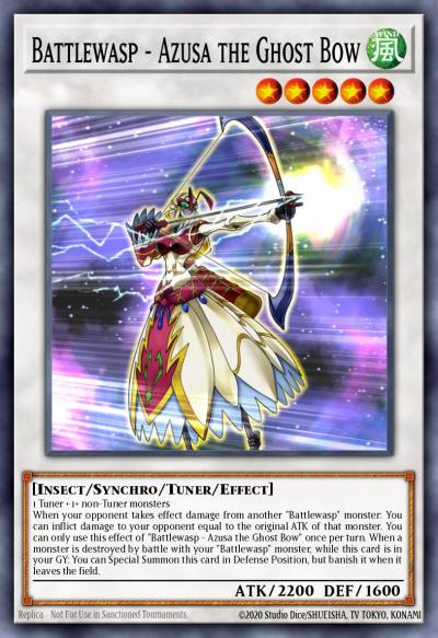 Battlewasp - Azusa the Ghost Bow Ultra Rare BLHR-EN036 Battles of Legend Heros Revenge Yugioh card