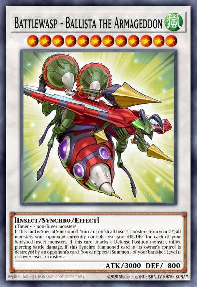 Battlewasp - Ballista the Armageddon Ultra Rare BLHR-EN039 Battles of Legend Heros Revenge Yugioh card