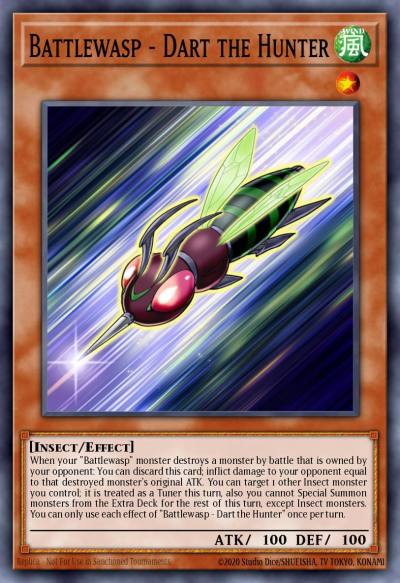 Battlewasp - Dart the Hunter Ultra Rare BLHR-EN032 Battles of Legend Heros Revenge Yugioh card