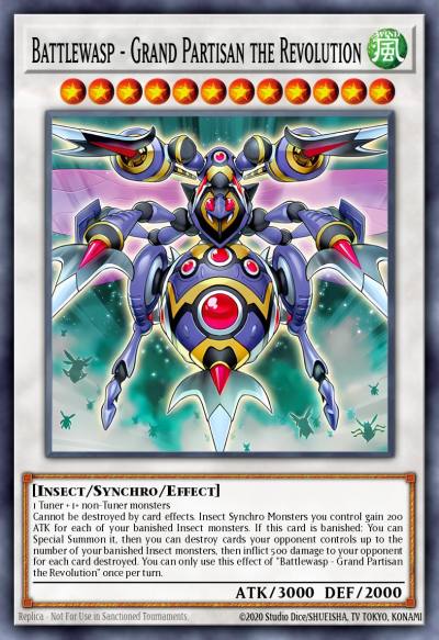 Battlewasp - Grand Partisan the Revolution Super Rare ROTA-EN036 Rage of the Abyss Yugioh card