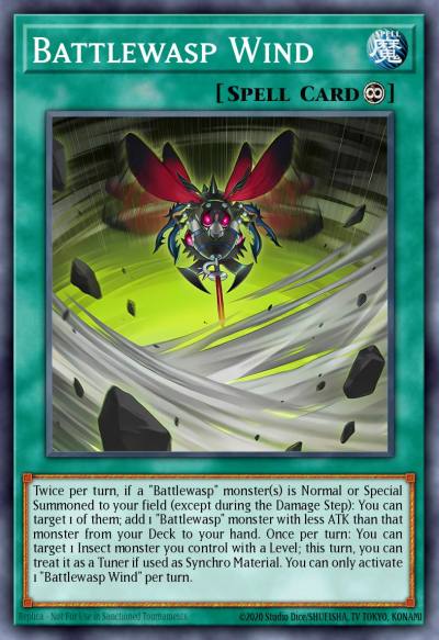 Battlewasp Wind Common ROTA-EN052 Rage of the Abyss Yugioh card