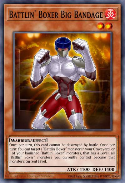 Battlin Boxer Big Bandage Common LD10-EN055 Legendary Duelists Soulburning Volcano Yugioh card
