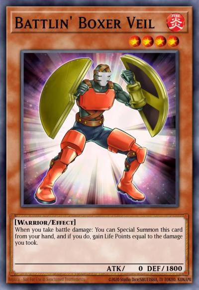 Battlin Boxer Veil Common PRIO-EN009 Primal Origin Yugioh card