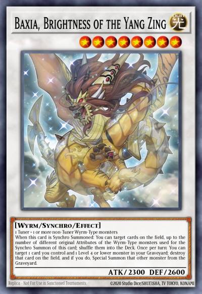 Baxia Brightness of the Yang Zing Secret Rare MP15-EN096 2015 Mega-Tin Mega Pack Yugioh card