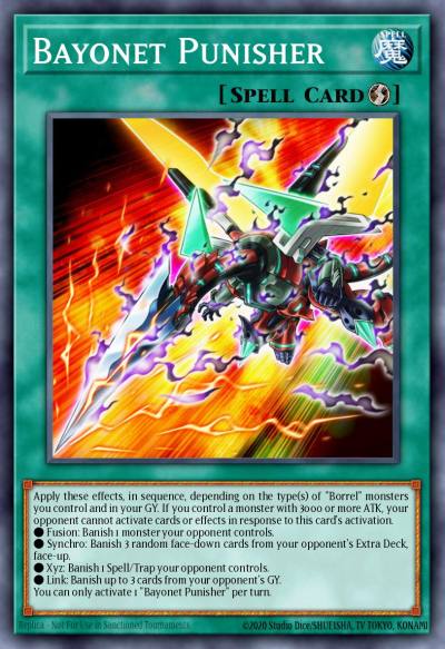 Bayonet Punisher Super Rare BODE-EN098 Burst of Destiny Yugioh card